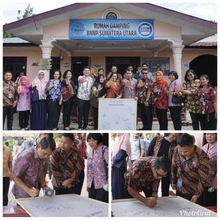 Sestama BNN RI kunjungi Rumah Damping BNNP SUMUT di Pantai Labu