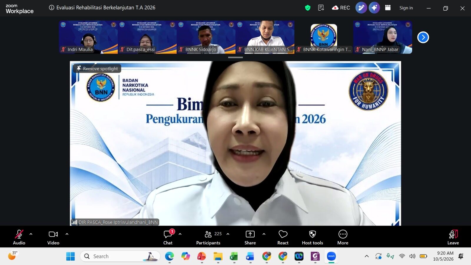 BNN EVALUASI CAPAIAN REHABILITASI BERKELANJUTAN TRIWULAN III TAHUN 2026